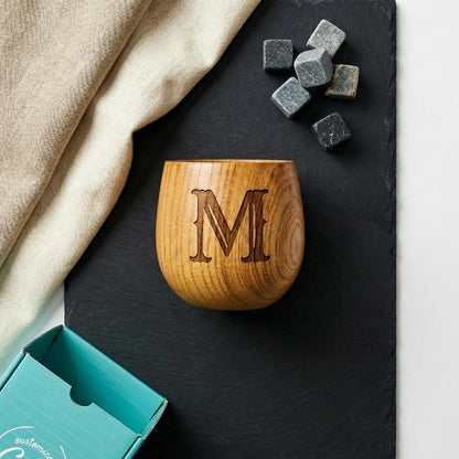 Personalized Groomsmen Whiskey Glass-Personalized Groomsmen Gifts-Groomsmen Bourbon Glass-Monogram Whiskey Glass-Rustic Wedding