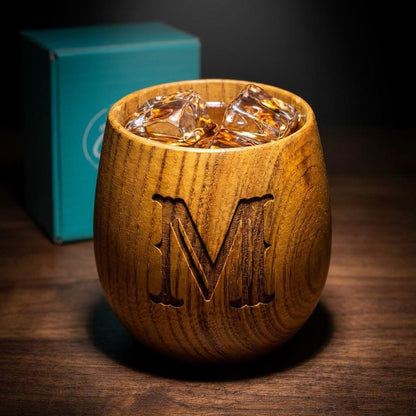 Personalized Groomsmen Whiskey Glass-Personalized Groomsmen Gifts-Groomsmen Bourbon Glass-Monogram Whiskey Glass-Rustic Wedding
