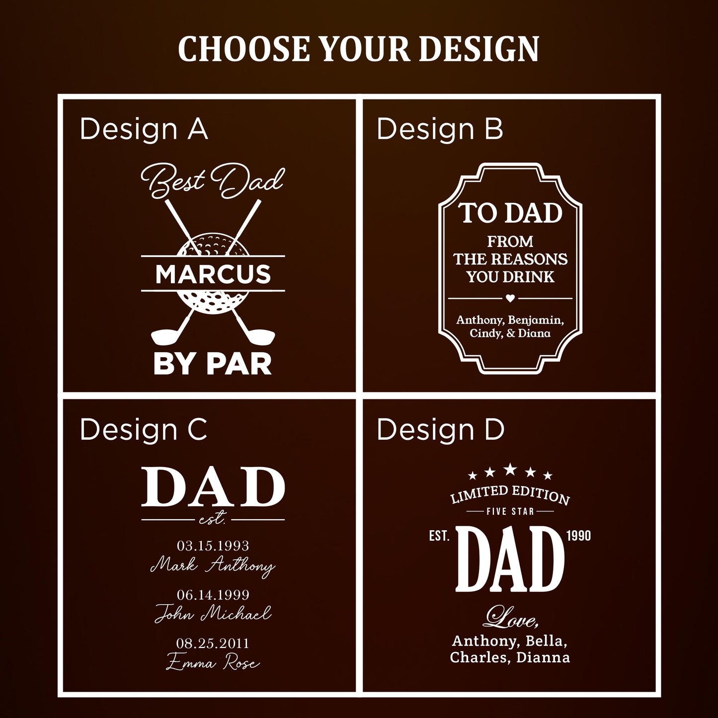Personalized Fathers Day Dad Gift-Dad Decanter-Fathers Day Gifts-Custom Gifts For Men-Gifts For Him-Dad Est-Dad Gift With Kid Names-Barware