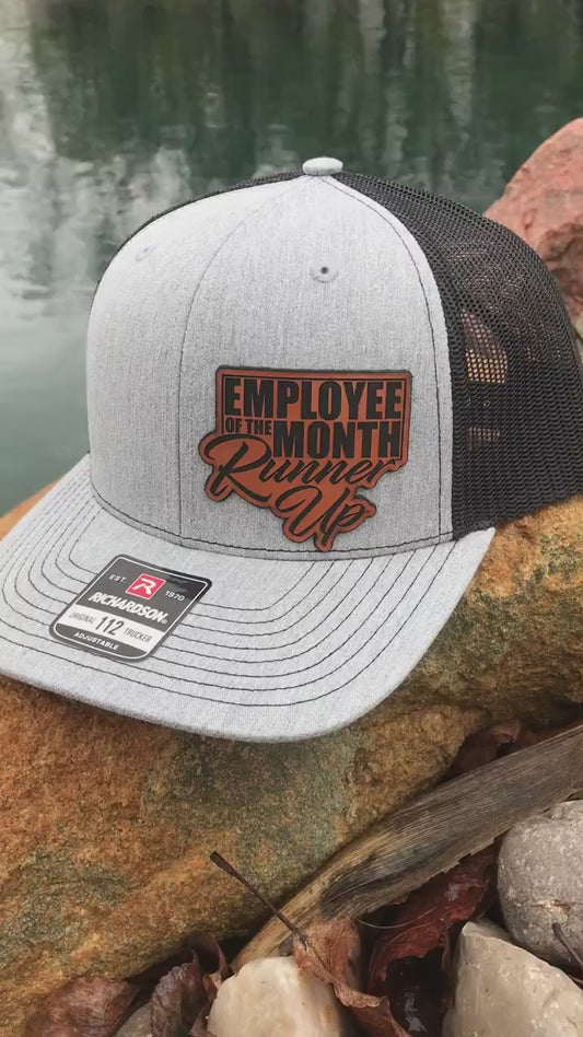 Hats For Men-Funny Work Gifts-Employee Of The Month Runner Up-Richardson 112 Trucker Hat-Funny Hat-Funny Gift For Him-Funny Trucker Hat-Hats