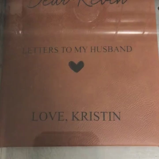 Valentines Gift For Husband-Letters To My Husband-Personalized Gifts For Men-Leather Anniversary Gifts-Love Letter Journal For Him