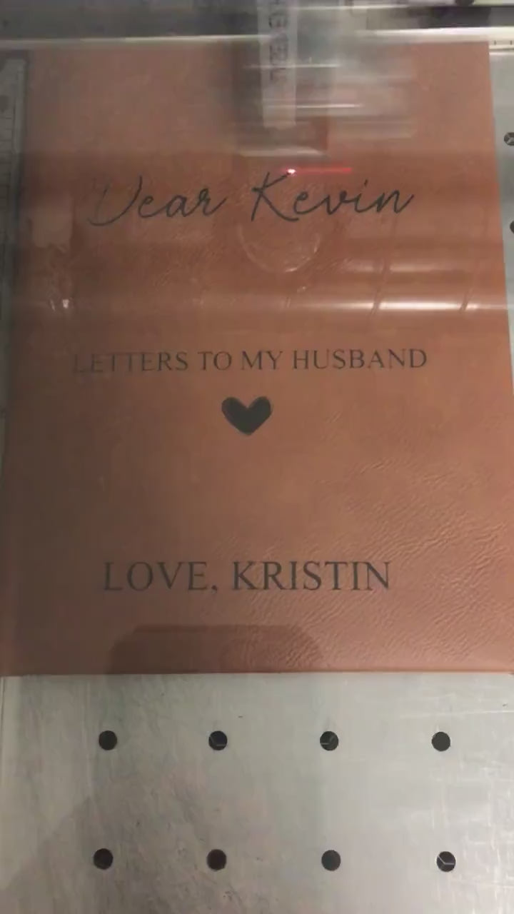Valentines Gift For Husband-Letters To My Husband-Personalized Gifts For Men-Leather Anniversary Gifts-Love Letter Journal For Him