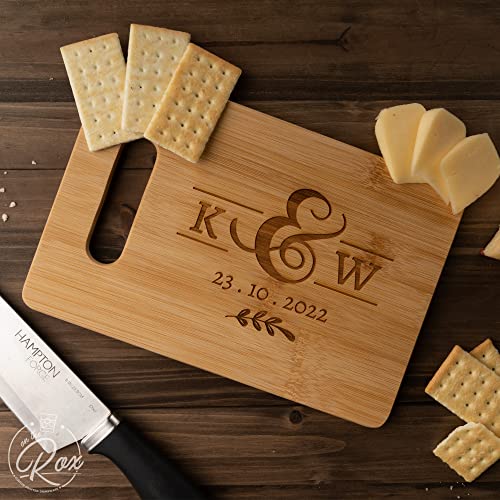 Personalized Wedding Gifts for Couples - Personalized Cutting Board - Custom Bamboo Cutting Board - Engraved Cutting Board - Customizable Housewarming Gifts - 3 Sizes/Designs To Choose From