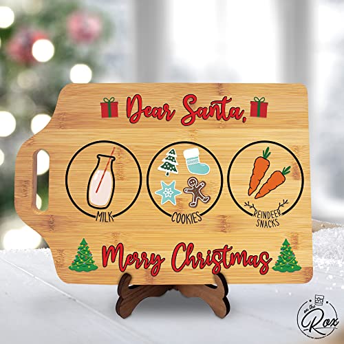 Santa Holding Tray for Christmas Cookies - Dear Santa Cookie Tray