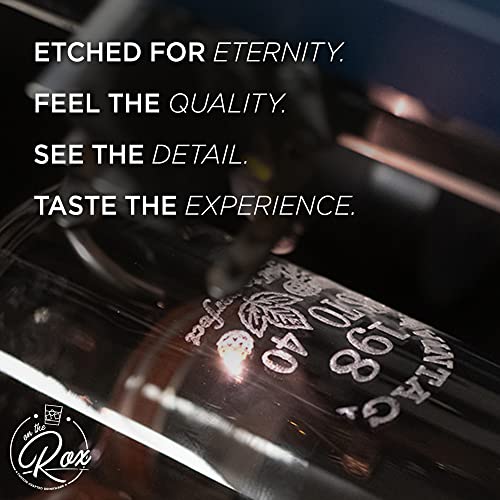 On The Rox Drinks Wine Gifts for Grandma - 17 Oz Retired Under New Management, See Grandkids for Details Engraved Stemless Wine Glass