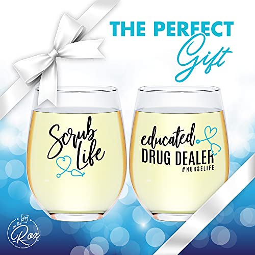 Nurse 2 Pc Stemless Wine Glass Set (2 Pc Set)