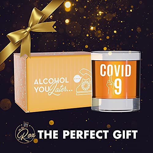 Funny Whiskey Bourbon Lowball Glass Gifts COVID-19 Exclusive