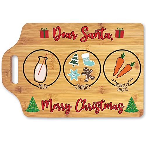 Santa Holding Tray for Christmas Cookies - Dear Santa Cookie Tray
