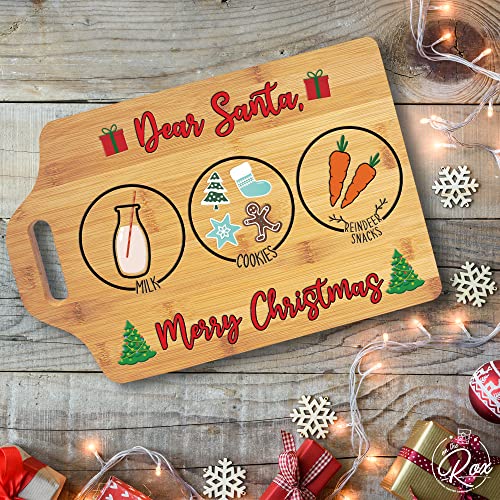 Santa Holding Tray for Christmas Cookies - Dear Santa Cookie Tray